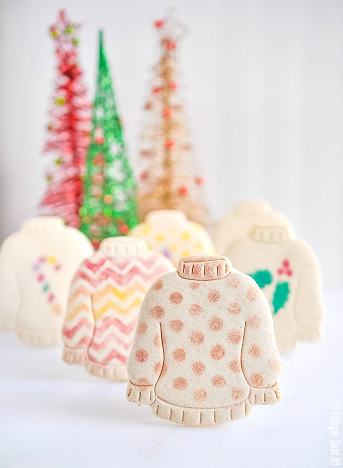 Ugly Sweater Vanilla Cookies