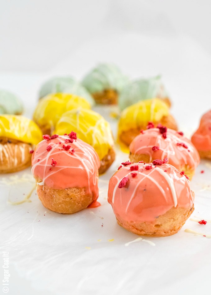 Matcha Passion Berry Cream Puffs